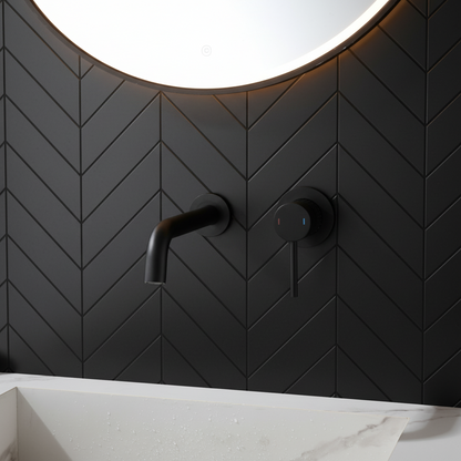 Inbouw wastafelkraan Angelica - Matte black - 23 × 20.5 × 10 cm