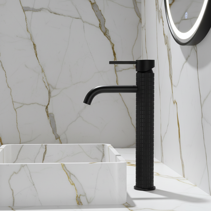 Hoge wastafelkraan Angelica - Matte black - 30,5 × 5,5 × 19 cm