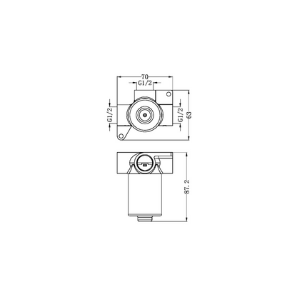 Inbouw Mengkraan Valencia - 1-Gats - Brushed nickel