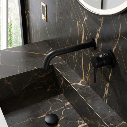 Inbouw wastafelkraan Angelica - Matte black - 23 × 20.5 × 10 cm