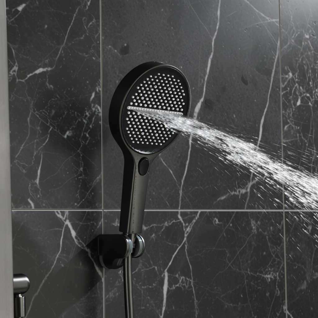 Douchepaneel Elena - LED - Digitaal display - Gunmetal grey - 145 × 18 × 65 cm