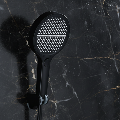 Douchepaneel Elena - LED - Digitaal display - Matte black - 145 × 18 × 65 cm