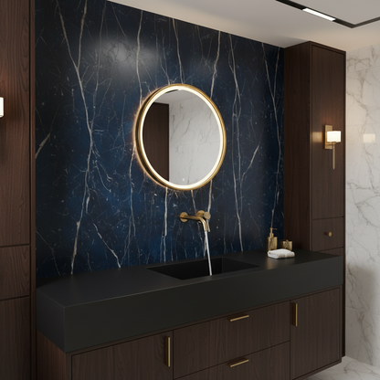 Inbouw wastafelkraan Angelica - Brushed gold - 23 × 20.5 × 10 cm