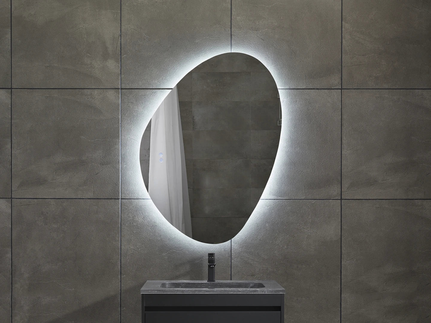 LED Badkamerspiegel - Horizontaal of verticaal - Alessia 80x70cm