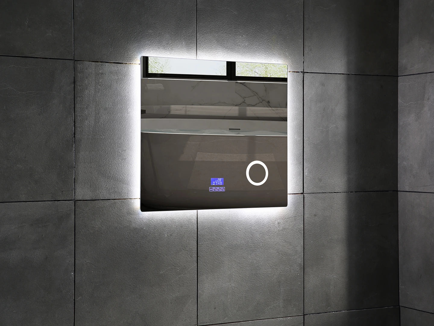 LED Badkamerspiegel - Bluetooth - Lorenzo 80x70cm