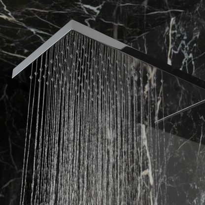 Douchepaneel Nana – Waterval – Massagejets – Chrome - 150 × 20 × 60 cm