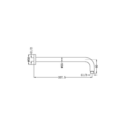 Thermostatiche inbouw regendoucheset Valencia - Air shower II - Brushed nickel