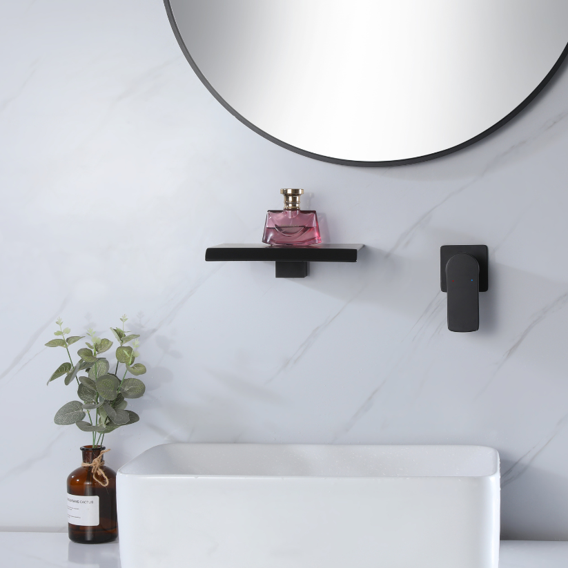 Inbouw wastafelkraan Louise - Mat zwart