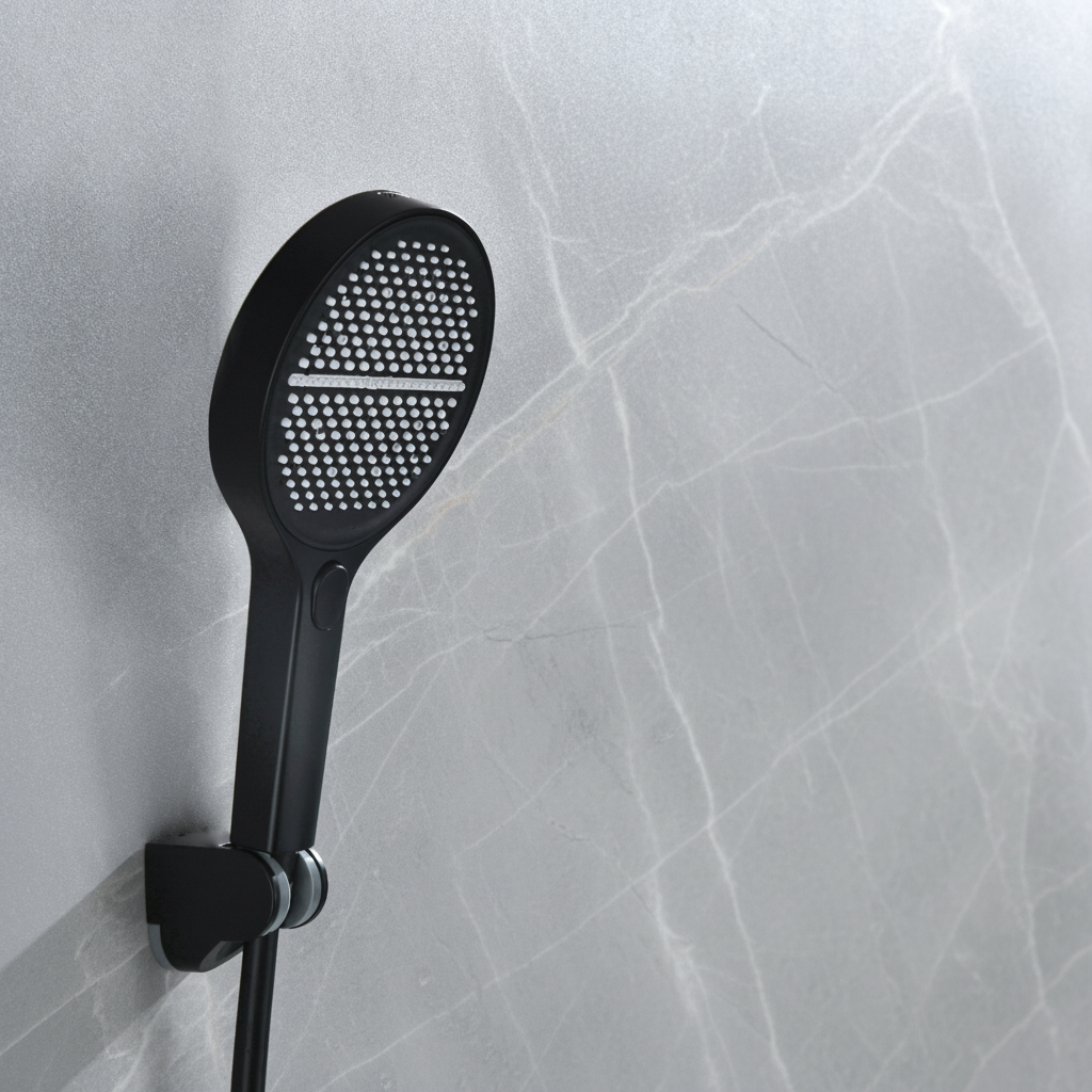 Douchepaneel Elena - LED - Digitaal display - Matte black - 145 × 18 × 65 cm