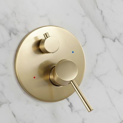 Inbouw Regendoucheset Vincent – Staafhanddouche – Brushed Gold