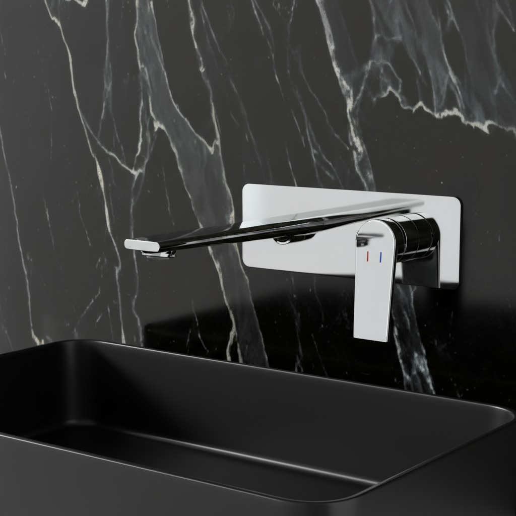 Inbouw wastafelkraan Diego  – Chrome - 22,5 × 11 × 20 cm