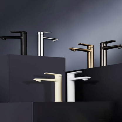 Opbouw wastafelkraan Diego  – Matte white - 15 × 13,7 × 4,4 cm