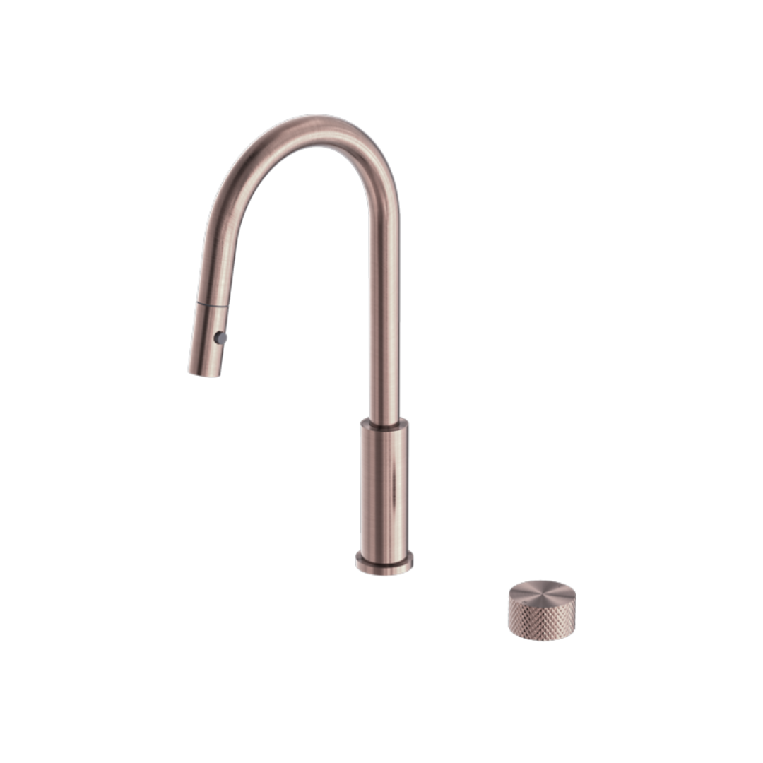 Keukenkraan Valencia – 2-Gats – Brushed Bronze