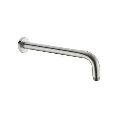 Gebogen wandarm Valencia - Brushed nickel - 337,5 mm