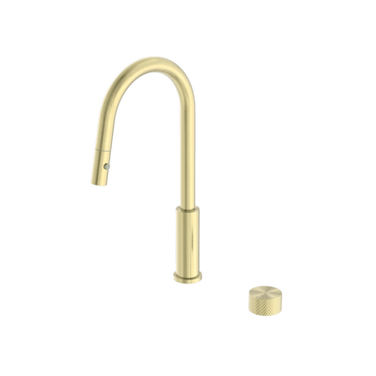 Keukenkraan Valencia – 2-Gats – Brushed gold