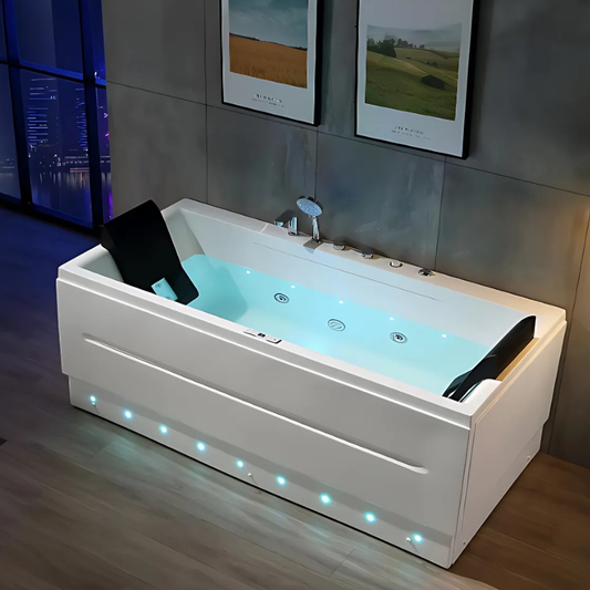 Opbouw Massagebad – Denver – Glans Wit – 170x85x68 cm