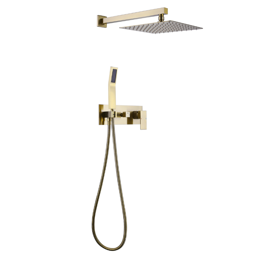 Inbouw Regendoucheset Antoinette - Brushed gold