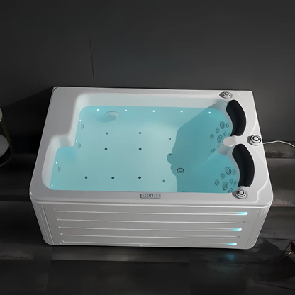 Opbouw Massagebad – Hamilton – Glans Wit – 192x130x75 cm