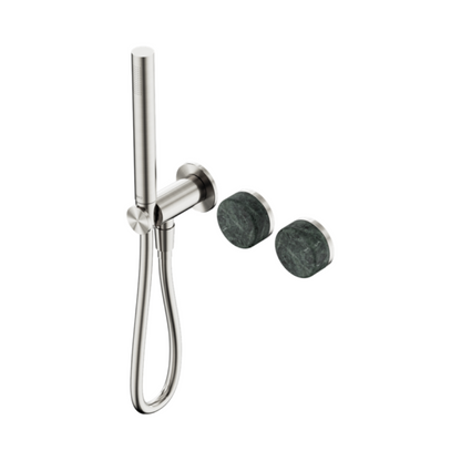 Inbouw douchemengkraan – Sorrento – Verde Alpi – Staafhanddouche – Zonder achterplaat – Brushed nickel