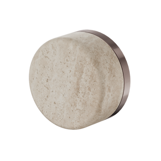 Inbouw mengkraan – Sorrento – Rome Travertine – Brushed bronze