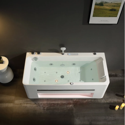 Opbouw massagebad - Marbella - Glans wit - 180x90x62 cm