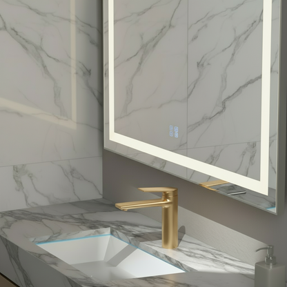 Opbouw wastafelkraan Diego  – Brushed gold - 15 × 13,7 × 4,4 cm