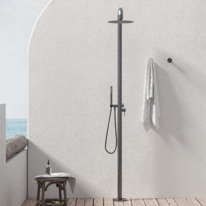 Buitendoucheset Capri – Vrijstaand – Regendouche & Staafhanddouche - Graphite