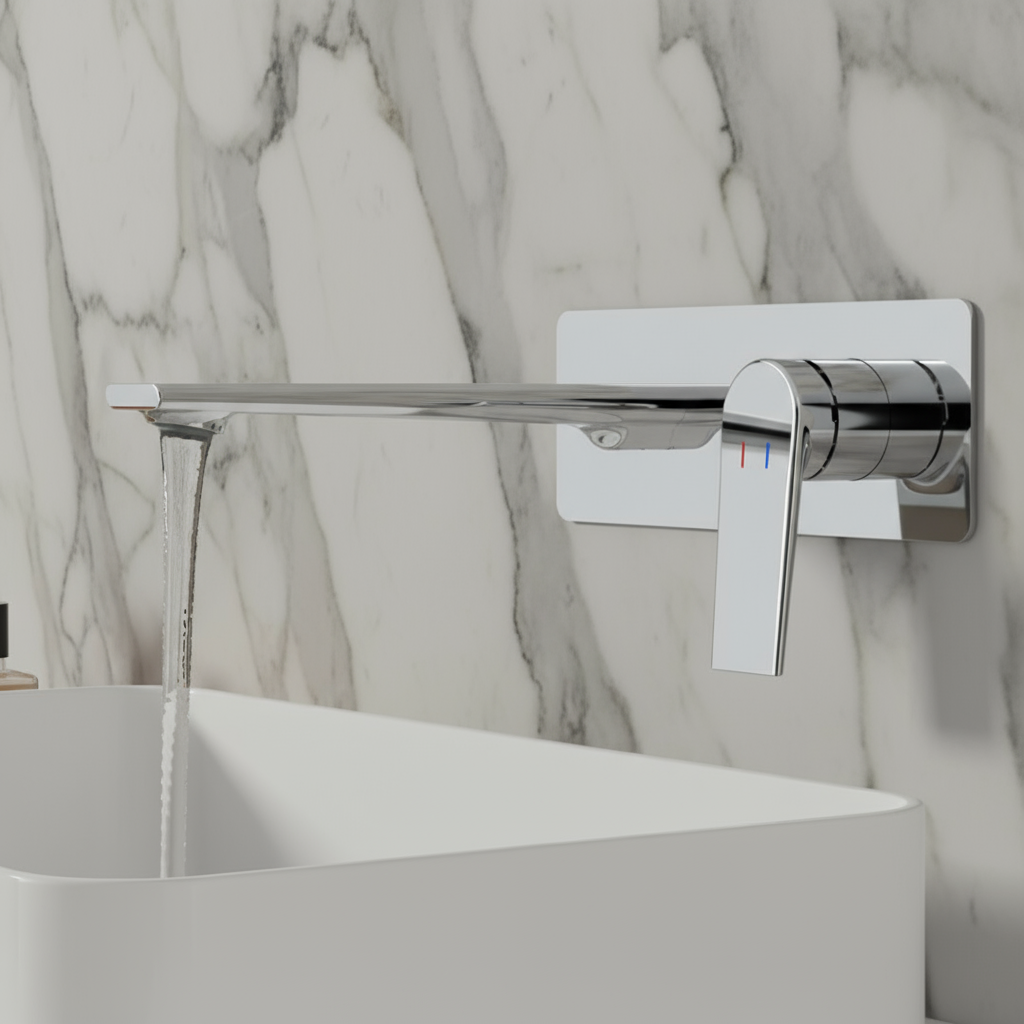 Inbouw wastafelkraan Diego  – Chrome - 22,5 × 11 × 20 cm