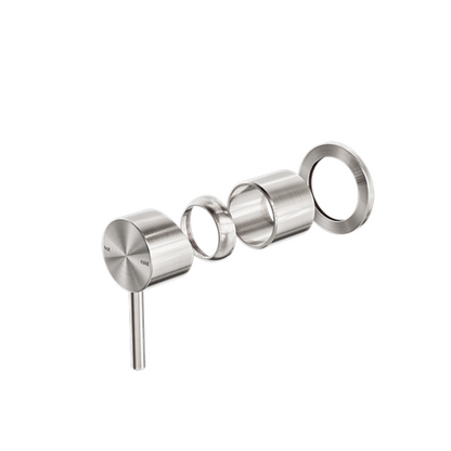 Inbouw mengkraan - Capri - 1-Gats - Brushed nickel