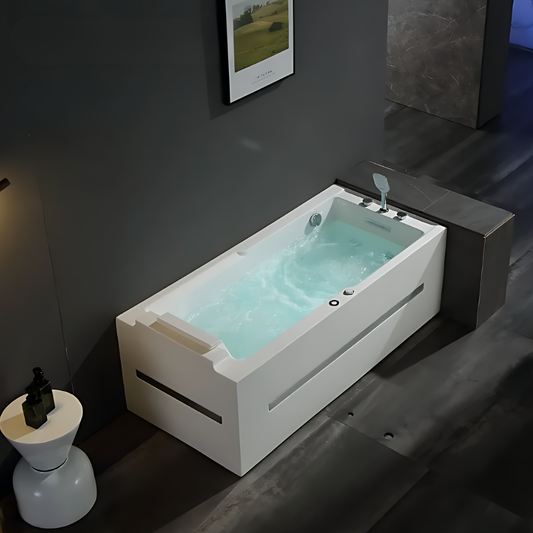 Vrijstaand Massagebad – Monaco – Glans Wit – 160x75x63 cm