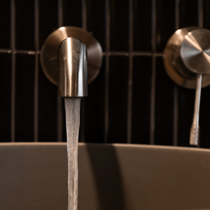 Inbouw wastafelkraan Valencia – Zonder achterplaat - Brushed nickel