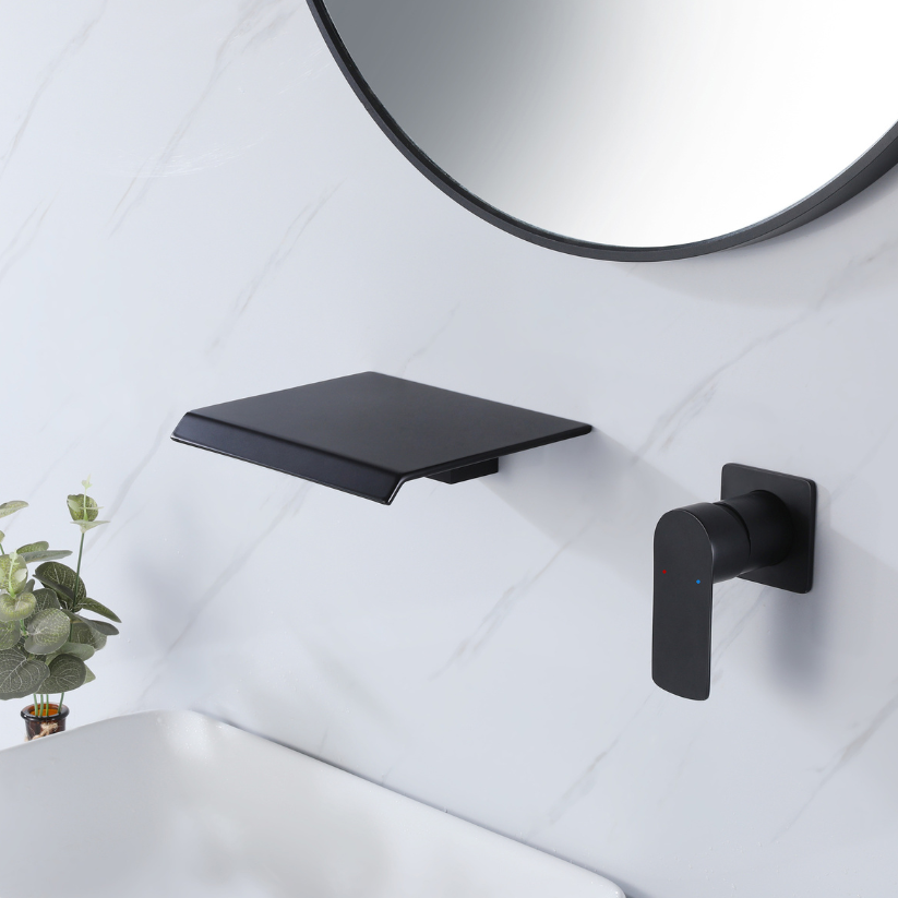 Inbouw wastafelkraan Louise - Mat zwart