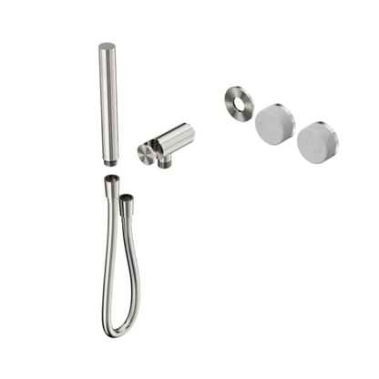 Inbouw douchemengkraan – Sorrento – Carrara – Staafhanddouche – Zonder achterplaat – Brushed nickel