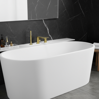 Opbouw badkraan Vero – Brushed gold - 21,6 × 24 × 19,5 cm