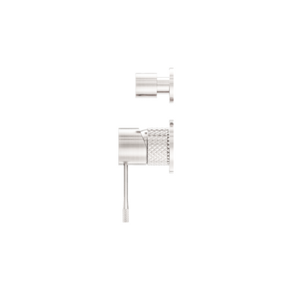 Inbouw mengkraan met diverter – Valencia - 2-gats – Brushed nickel