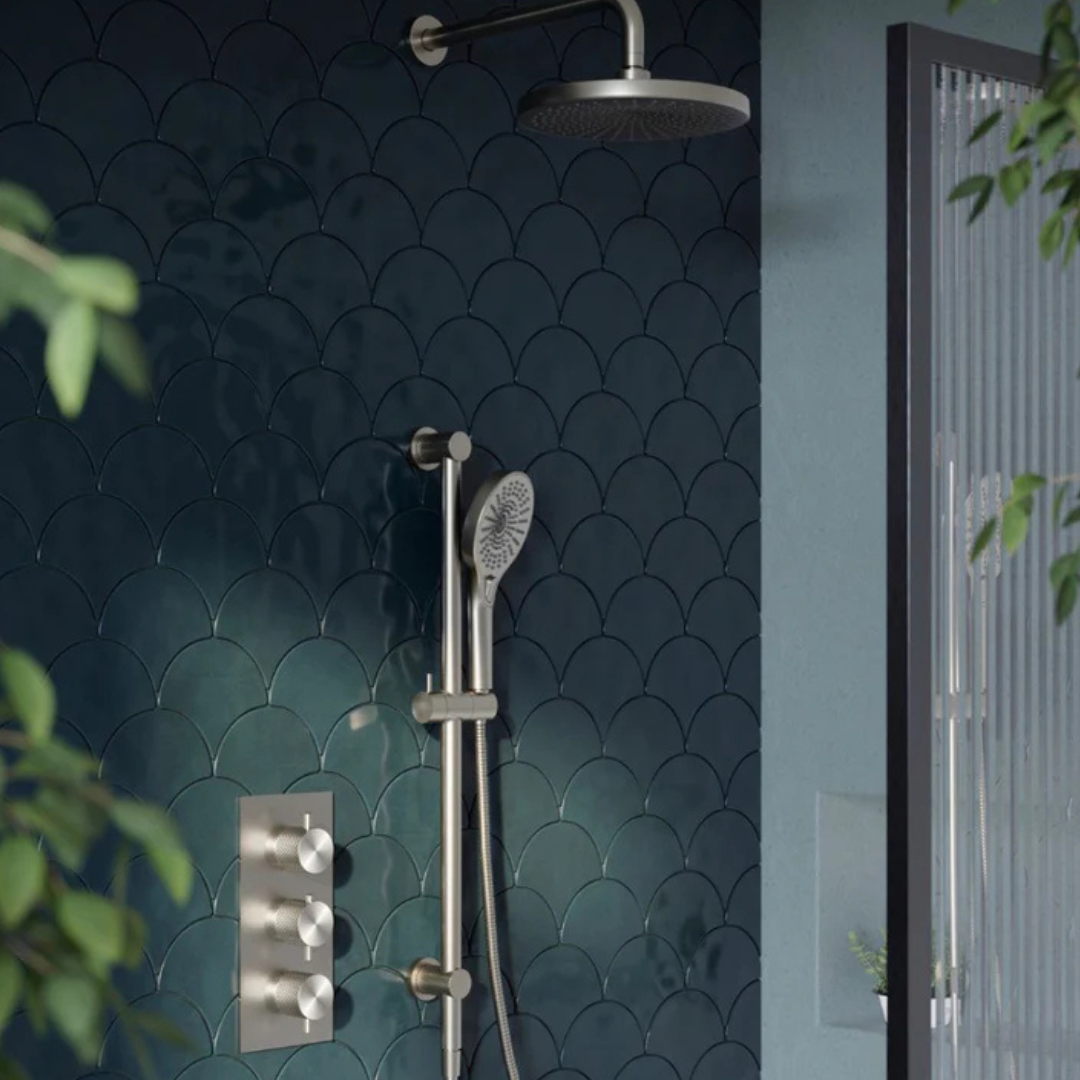 Inbouw thermostaatkraan – Valencia – Brushed nickel