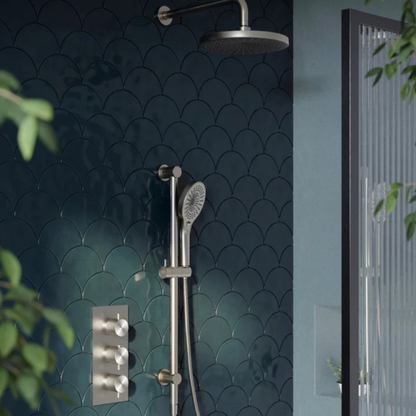 Inbouw thermostaatkraan – Valencia – Brushed nickel