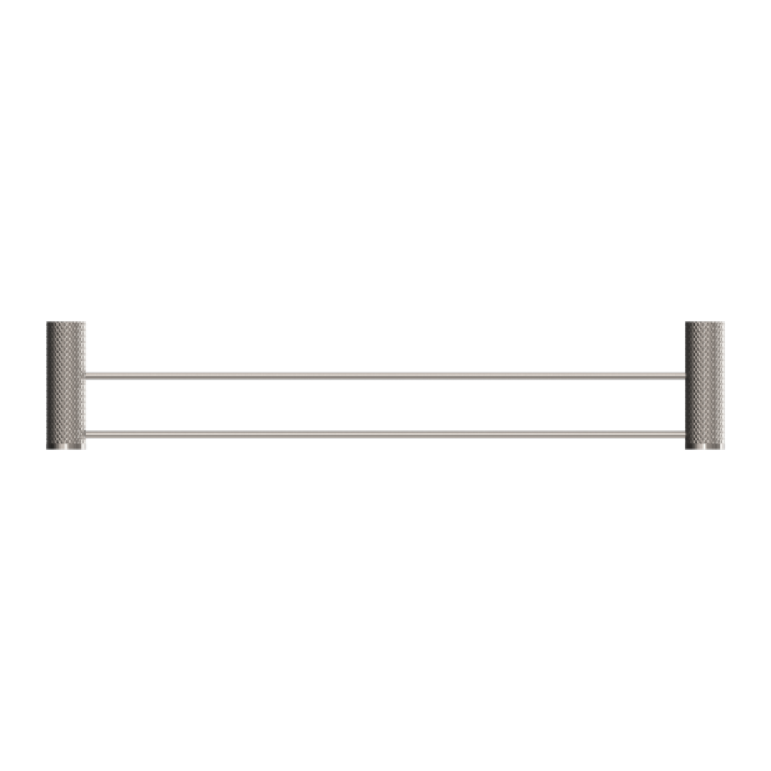 Dubbele Handdoekrek Valencia - Brushed nickel