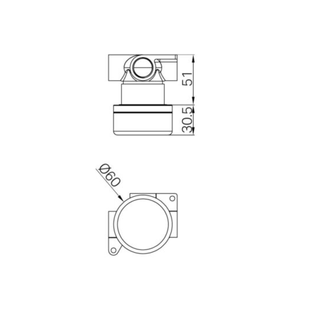 Inbouw mengkraan – Sorrento – Arabescato Corchia – Brushed Bronze