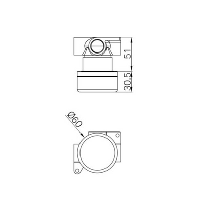 Inbouw mengkraan – Sorrento – Arabescato Corchia – Brushed Bronze