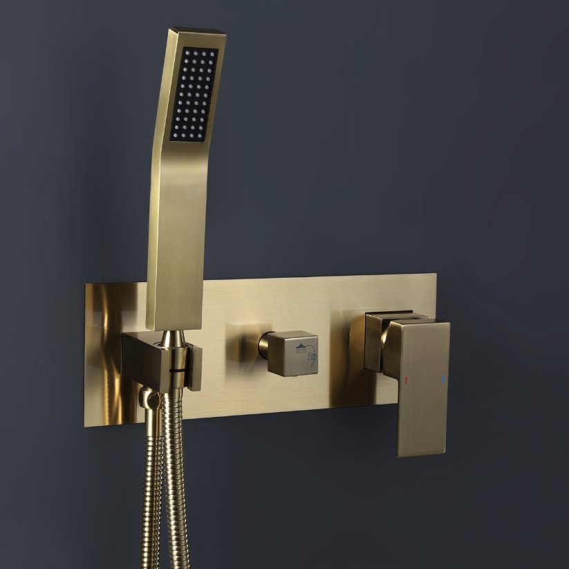Inbouw Regendoucheset Antoinette - Brushed gold