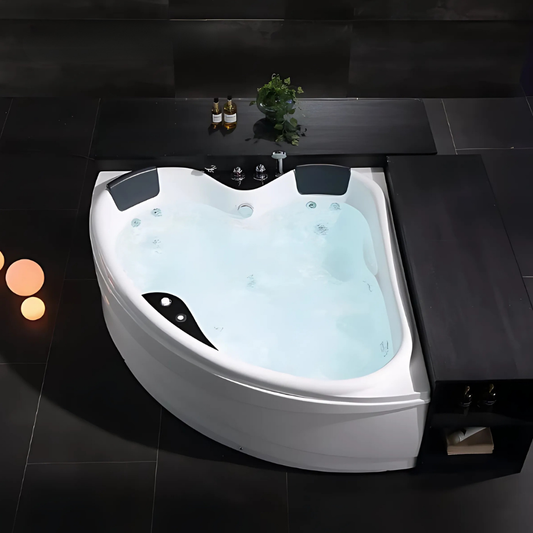 Hoekbad Massagebad – Paris – Glans Wit – 150x150x67 cm