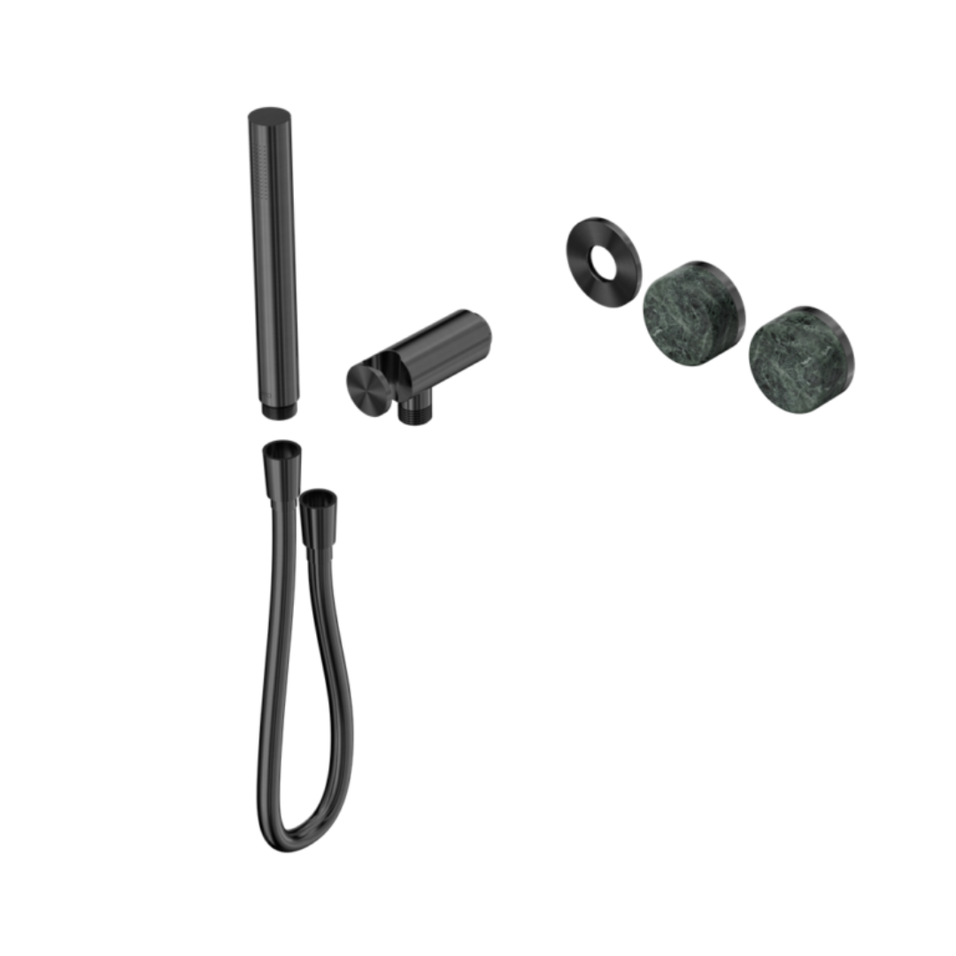 Inbouw douchemengkraan – Sorrento – Verde Alpi – Staafhanddouche – Zonder achterplaat – Gun metal grey