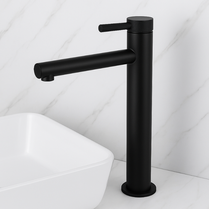 Hoge wastafelkraan Taylor - Mat zwart - 30.5 × 5.5 × 18 cm