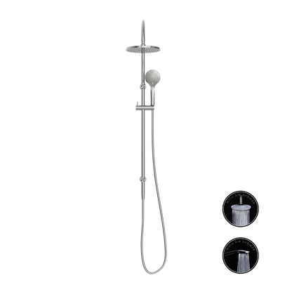 Regendoucheset Valencia – Brushed Nickel - Air shower - Met inbouwmengkraan