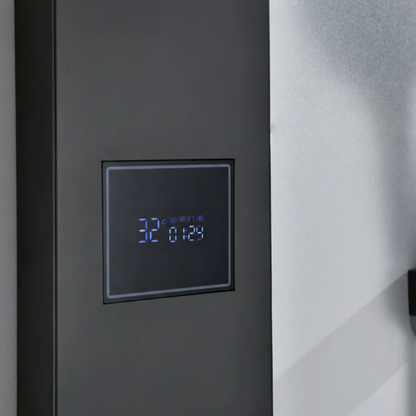 Douchepaneel Elena - LED - Digitaal display - Matte black - 145 × 18 × 65 cm