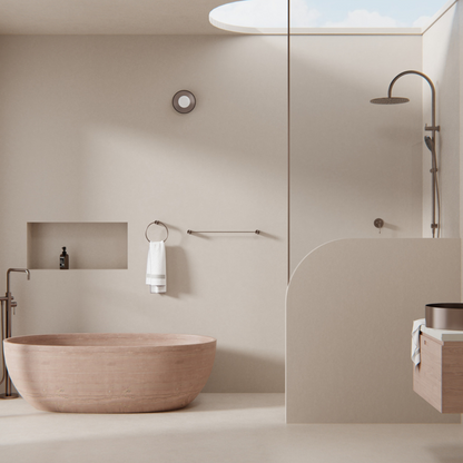 Handdoekrek Valencia - Brushed nickel