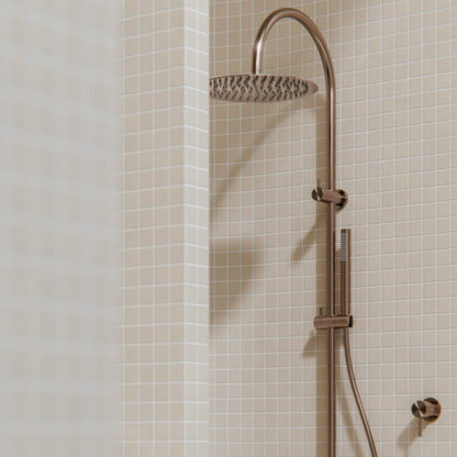 Regendoucheset Capri – Brushed gold - Met inbouwmengkraan