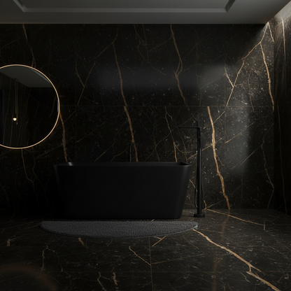 Vrijstaande badkraan Emilia - Matte black - 88 × 22 × 16 cm