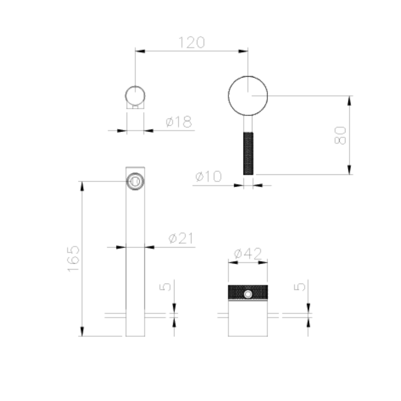 Inbouw wastafelkraan Taylor - Chrome